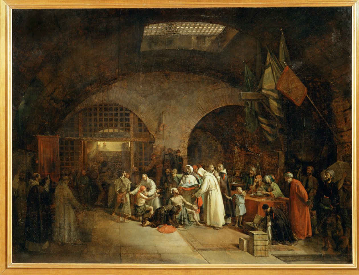 Vykoupení vězňů v alžírských věznicích ... od Francois Marius Granet
