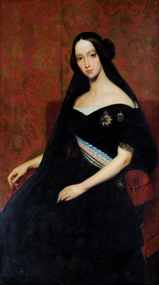 Portrét princezny z Joinville - D. Francisca de Braganca od Francois Rene Moreau
