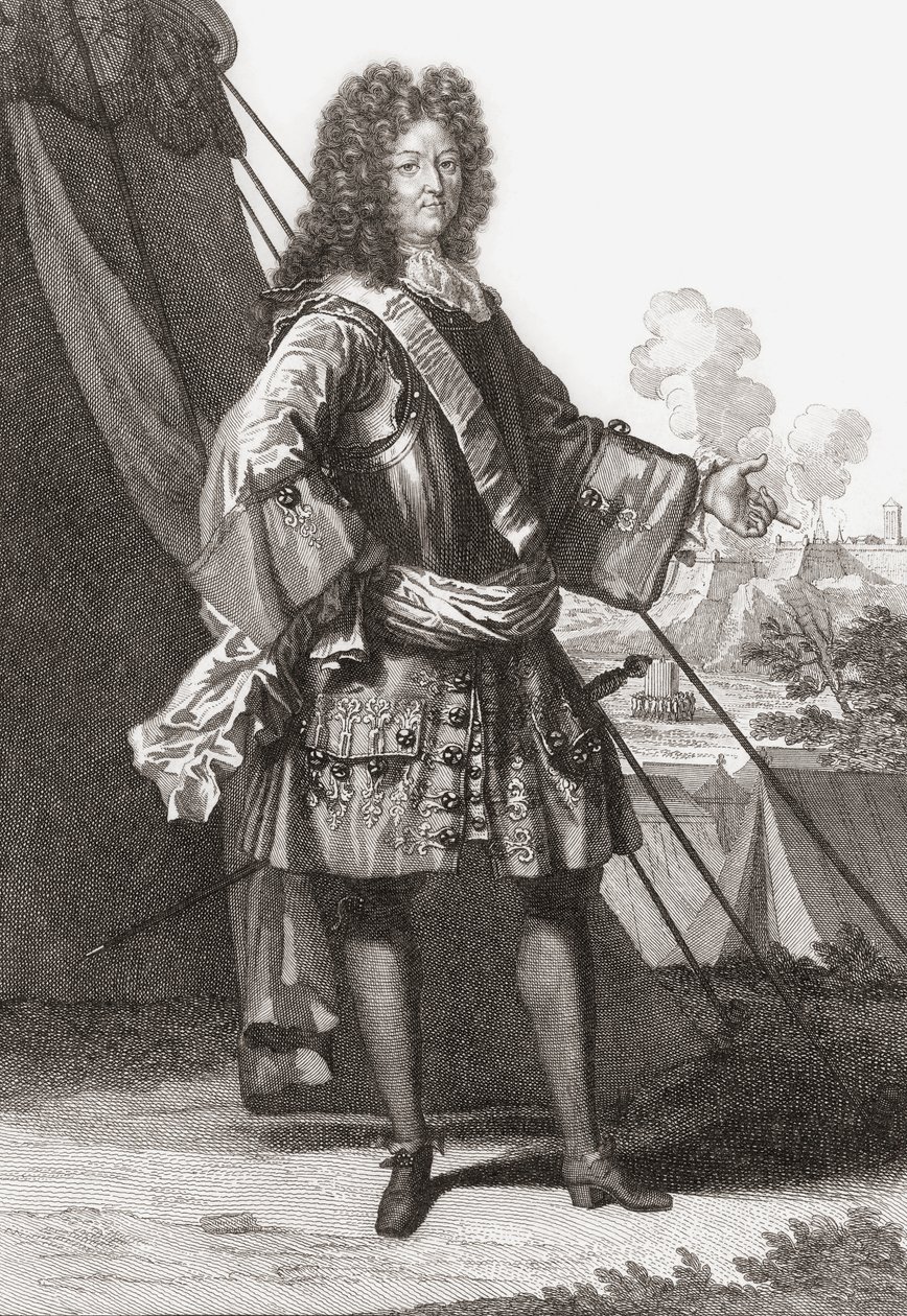 Ludvík XIV., král Francie a Navarry. (tisk) od Francois (after) Boucher