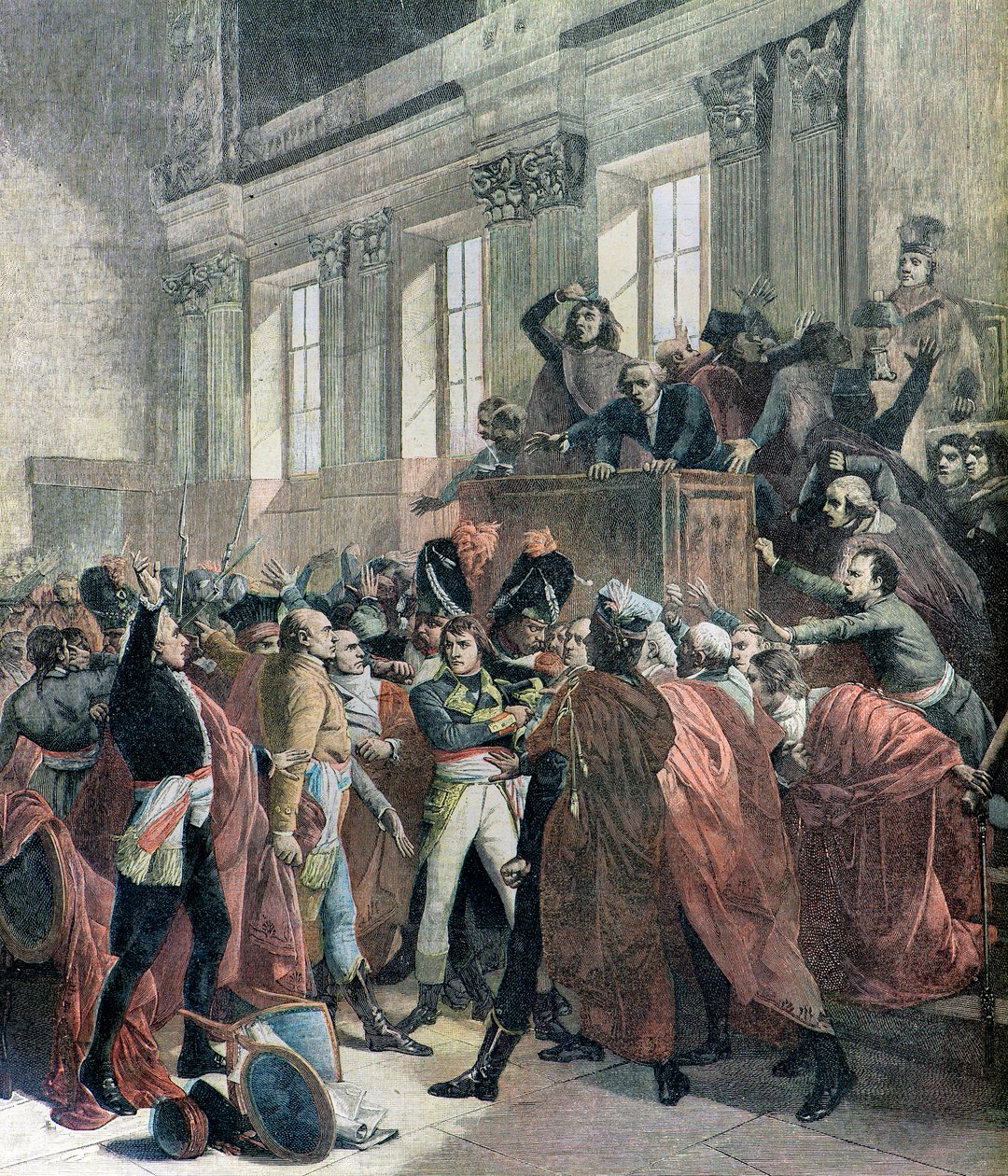 Bonaparte se dostal do úzkých od Francois (after) Bouchot