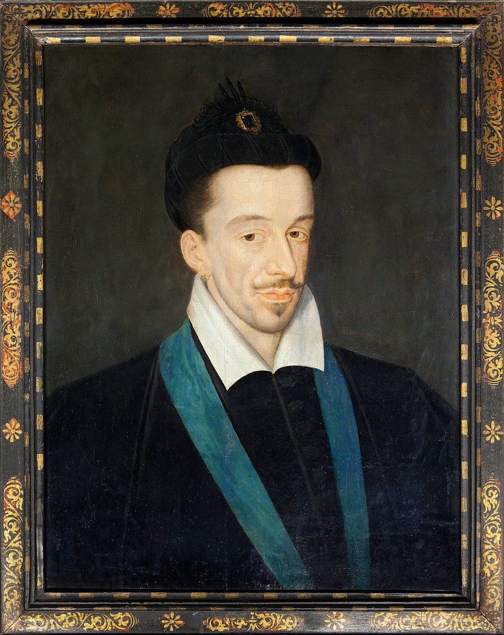 Portrét francouzského krále Jindřicha III. (1551-1589), cca 1582-86 (malba) od Francois (attr.to) Quesnel
