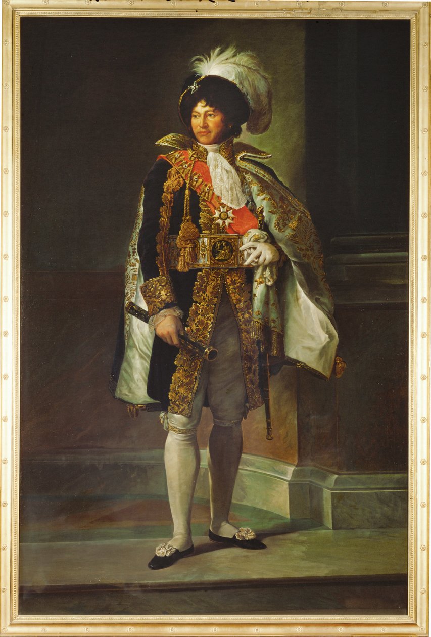Joachim Murat, generál, neapolský král, manžel Karolíny Bonapartové, Napoleonovy sestry... (malba na plátně) od Francois (school of) Gerard