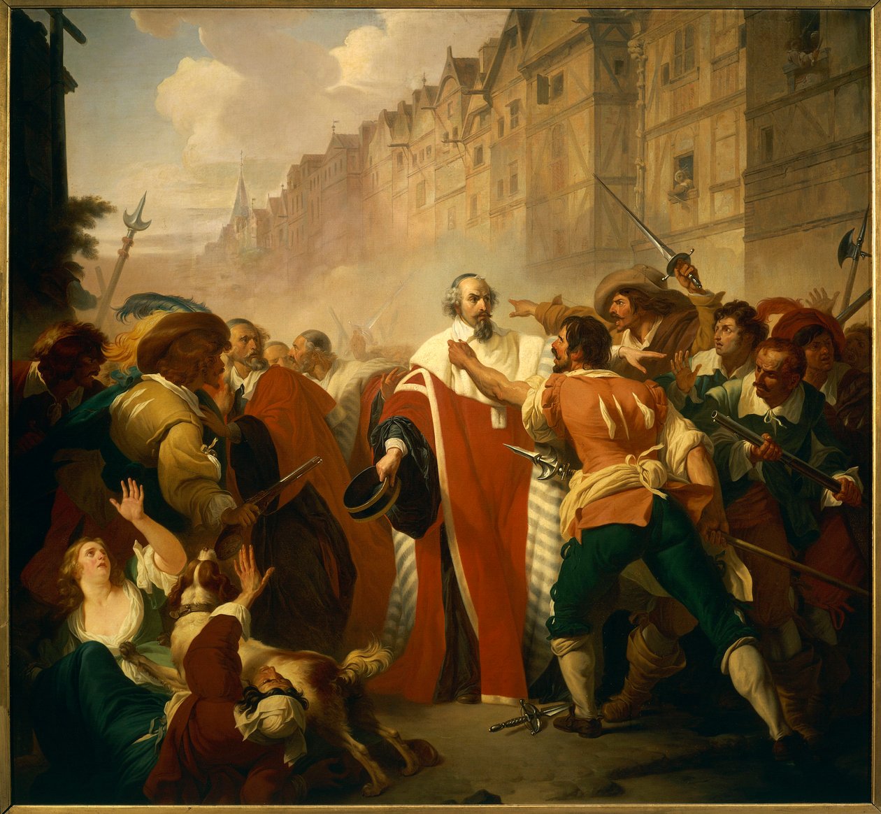 President Mole Manhanded Povstalci od François André Vincent