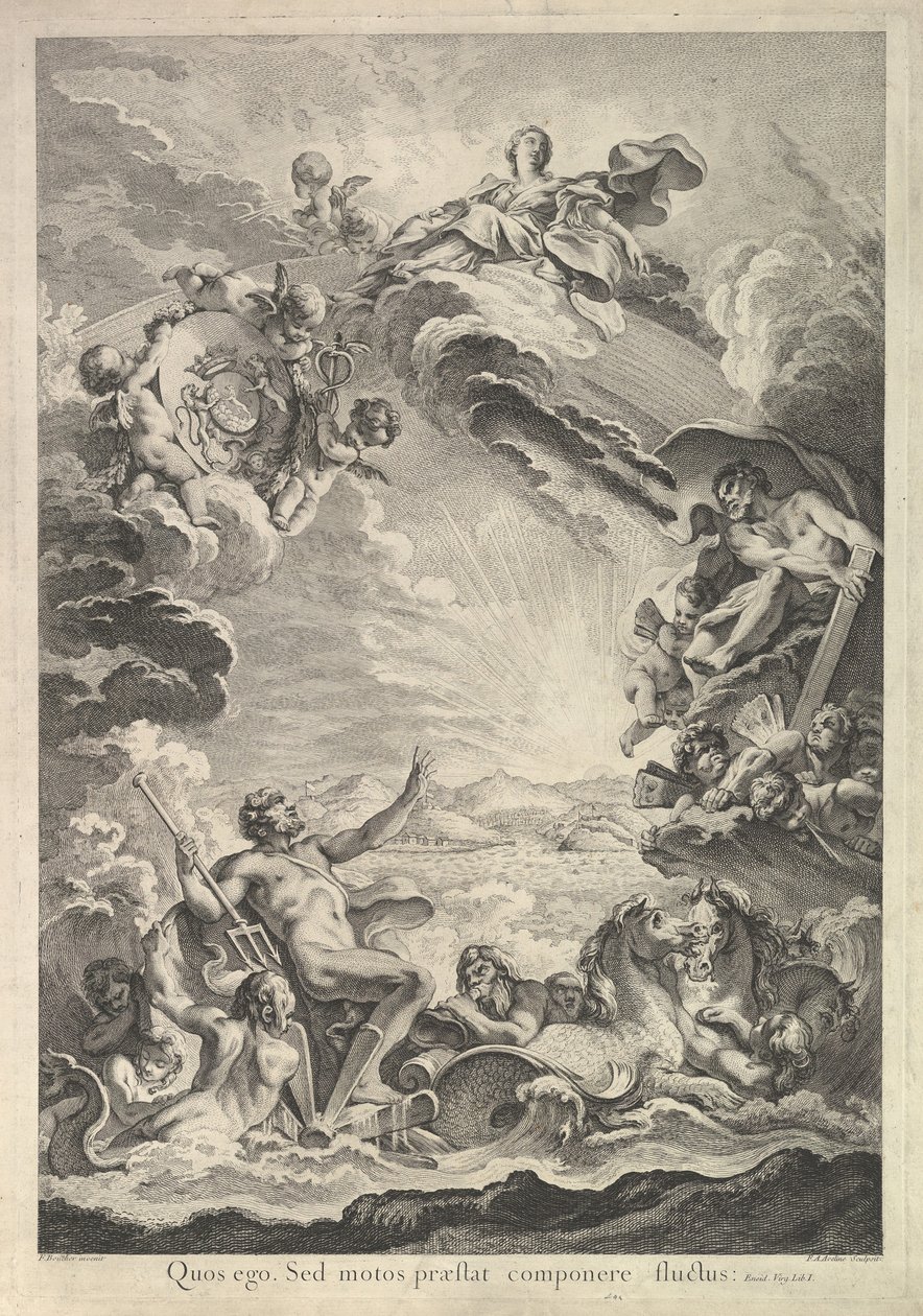 Neptun Calming the Storm Neptun Calming the Storm, 18. století. od Francois Antoine Aveline