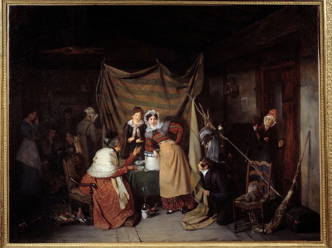 A Sibylle Saying Good Adventure to Young Men Malba Francoise Auguste Biarda (1799-1882) 1827 Lyon, Musee des Beaux Arts od François Auguste Biard