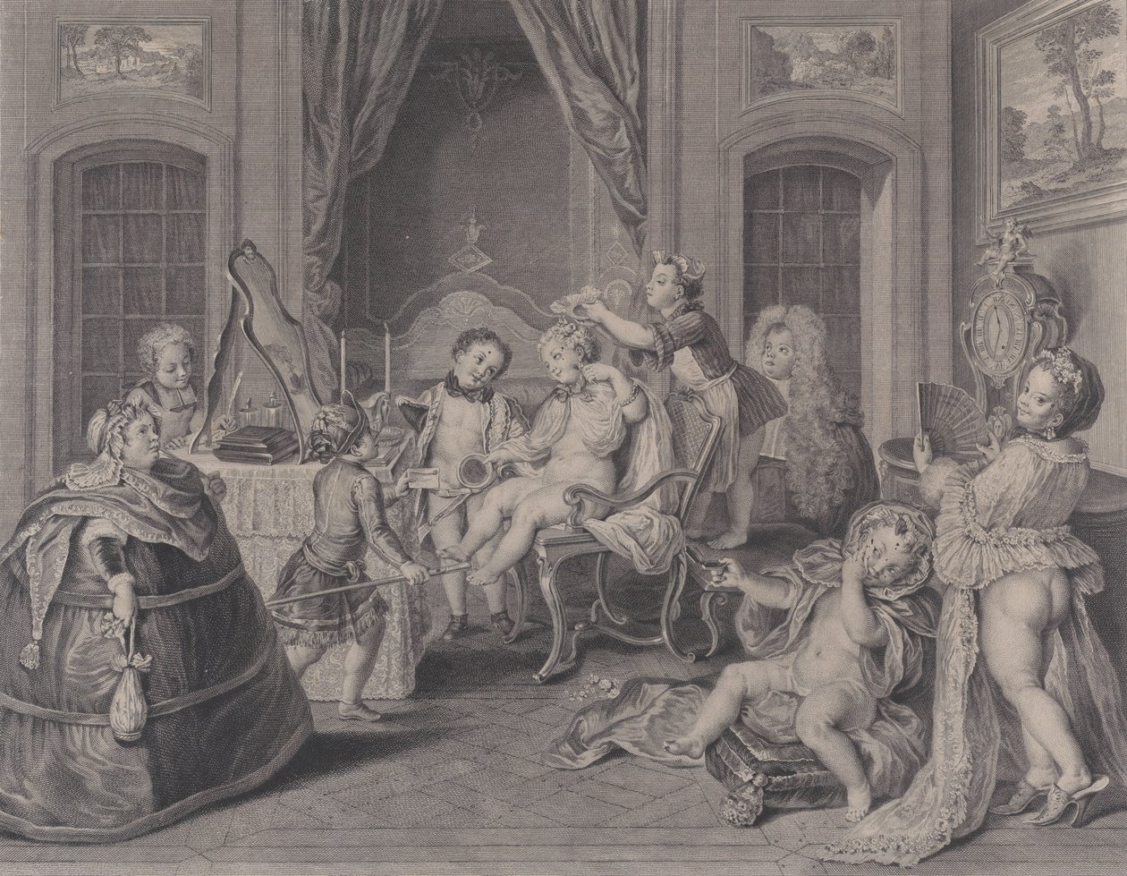 Dětské hry Dětské hry, 1731. od Francois Bernard Lepicie