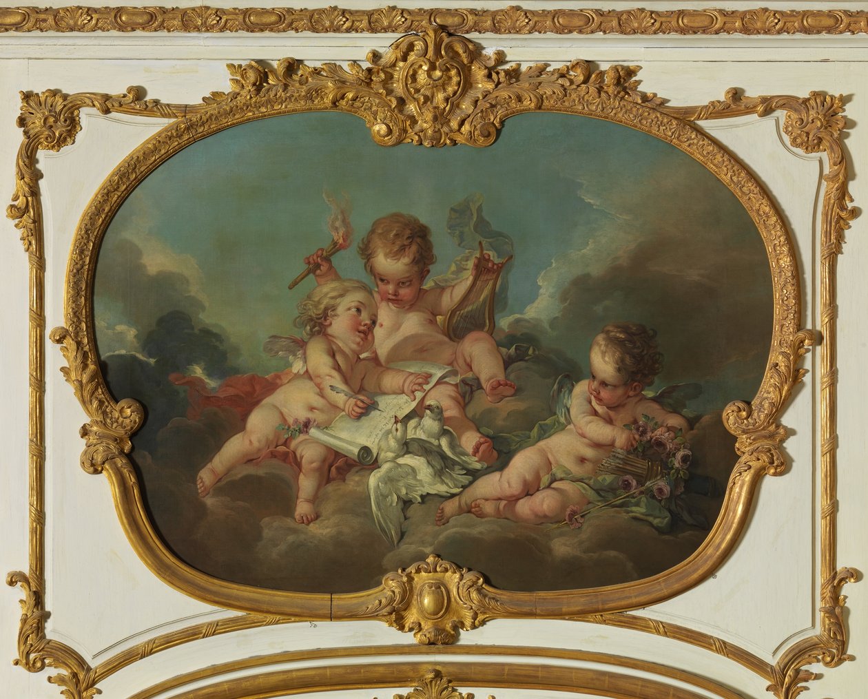 Alegorie lyrické poezie od François Boucher
