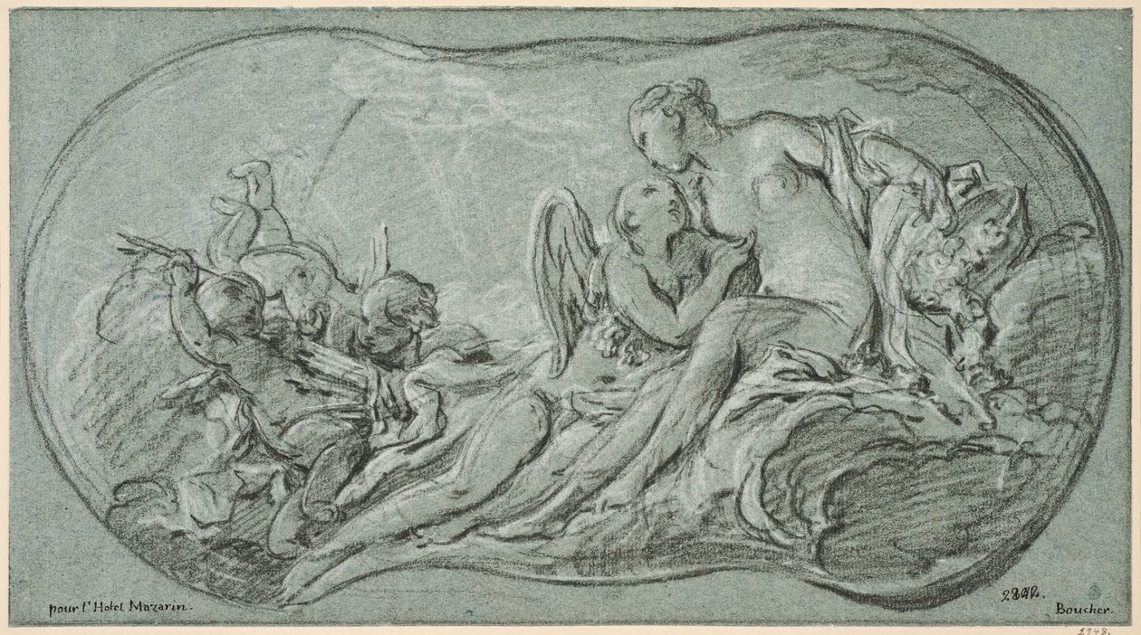 Amor a Psyche od François Boucher