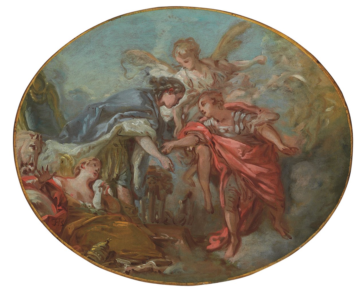 Alegorie (olej na plátně) od François Boucher