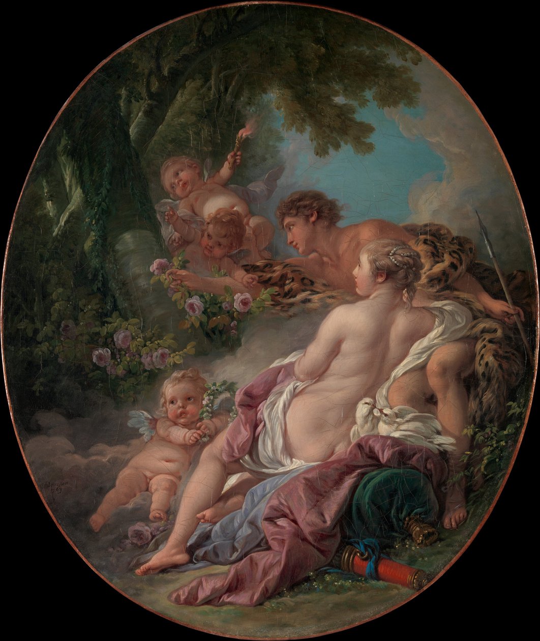 Angelika a Medoro od François Boucher