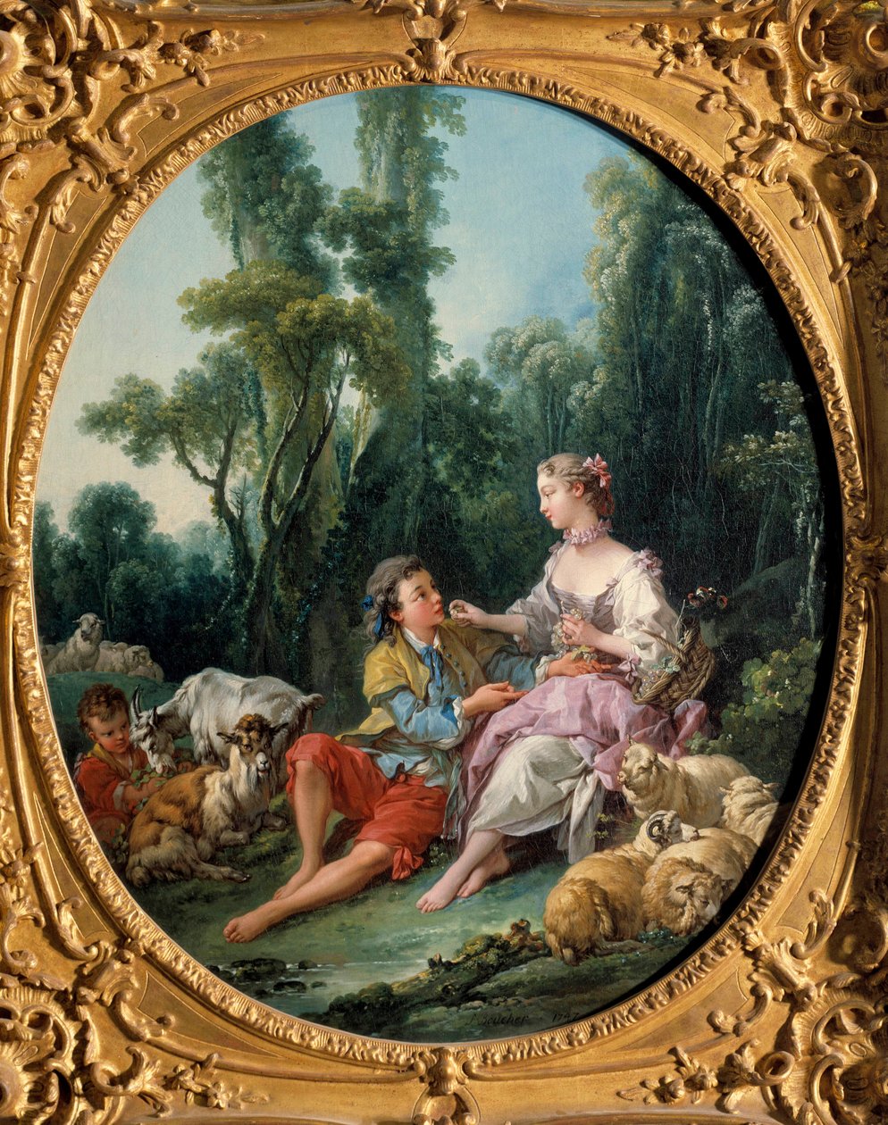 Myslí na hrozny? 1746 (olej na plátně) od François Boucher