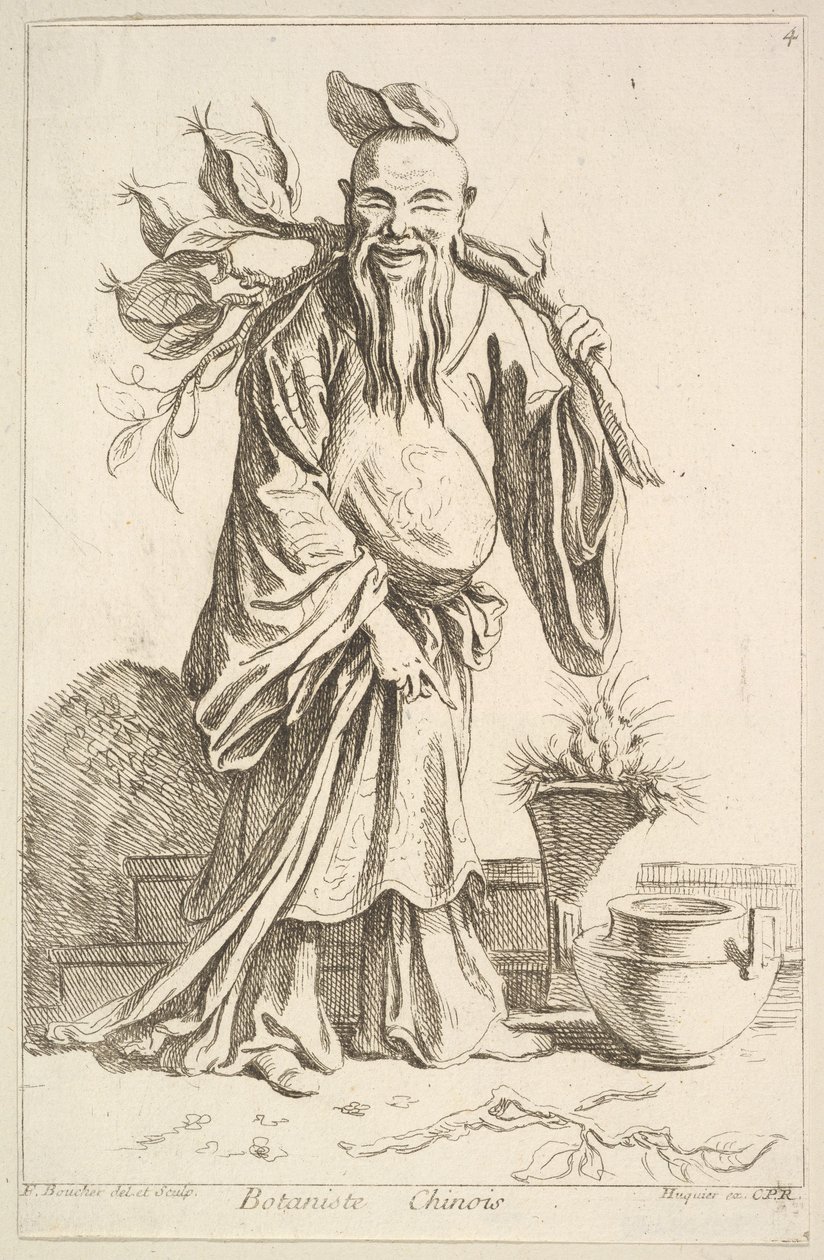 čínský botanik od François Boucher
