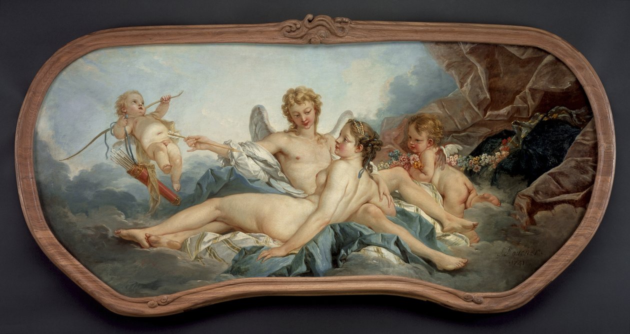 Amor zraňuje Psyché od François Boucher