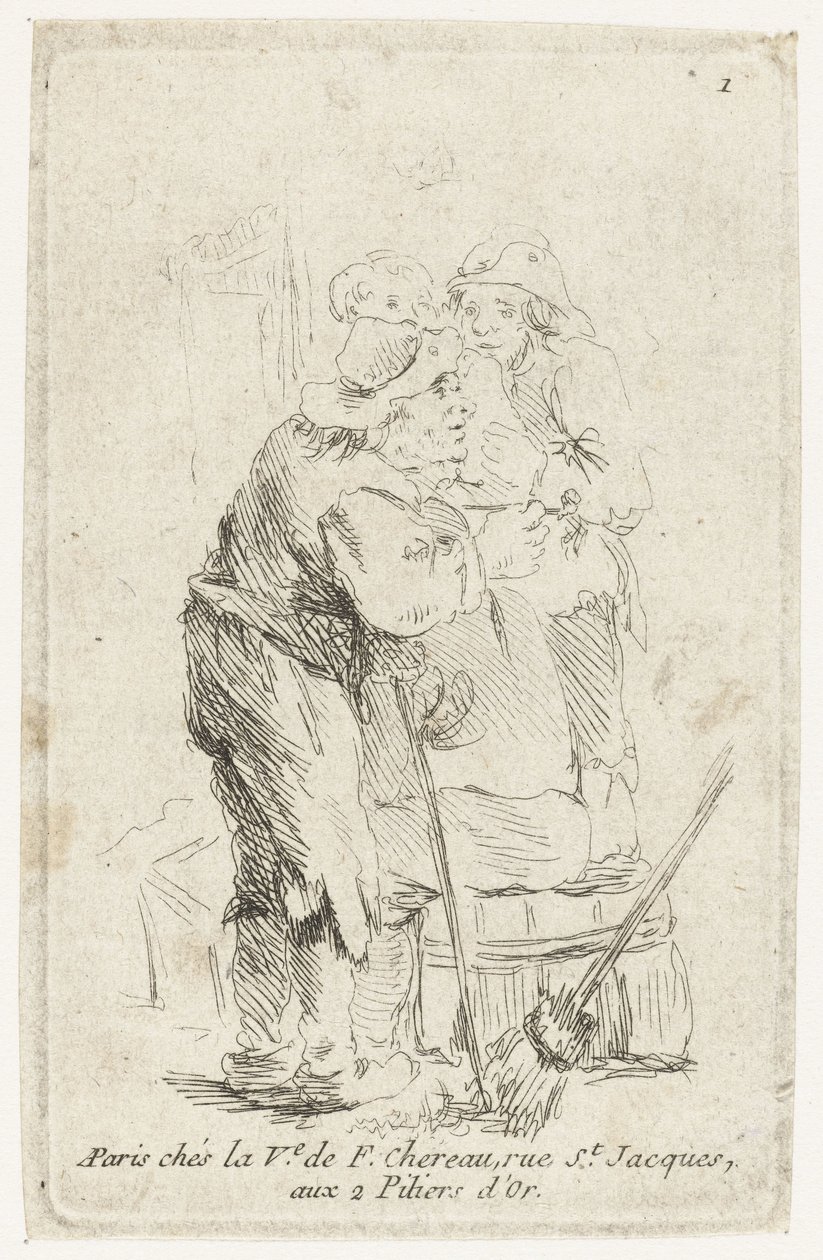 Tři rolníci od François Boucher