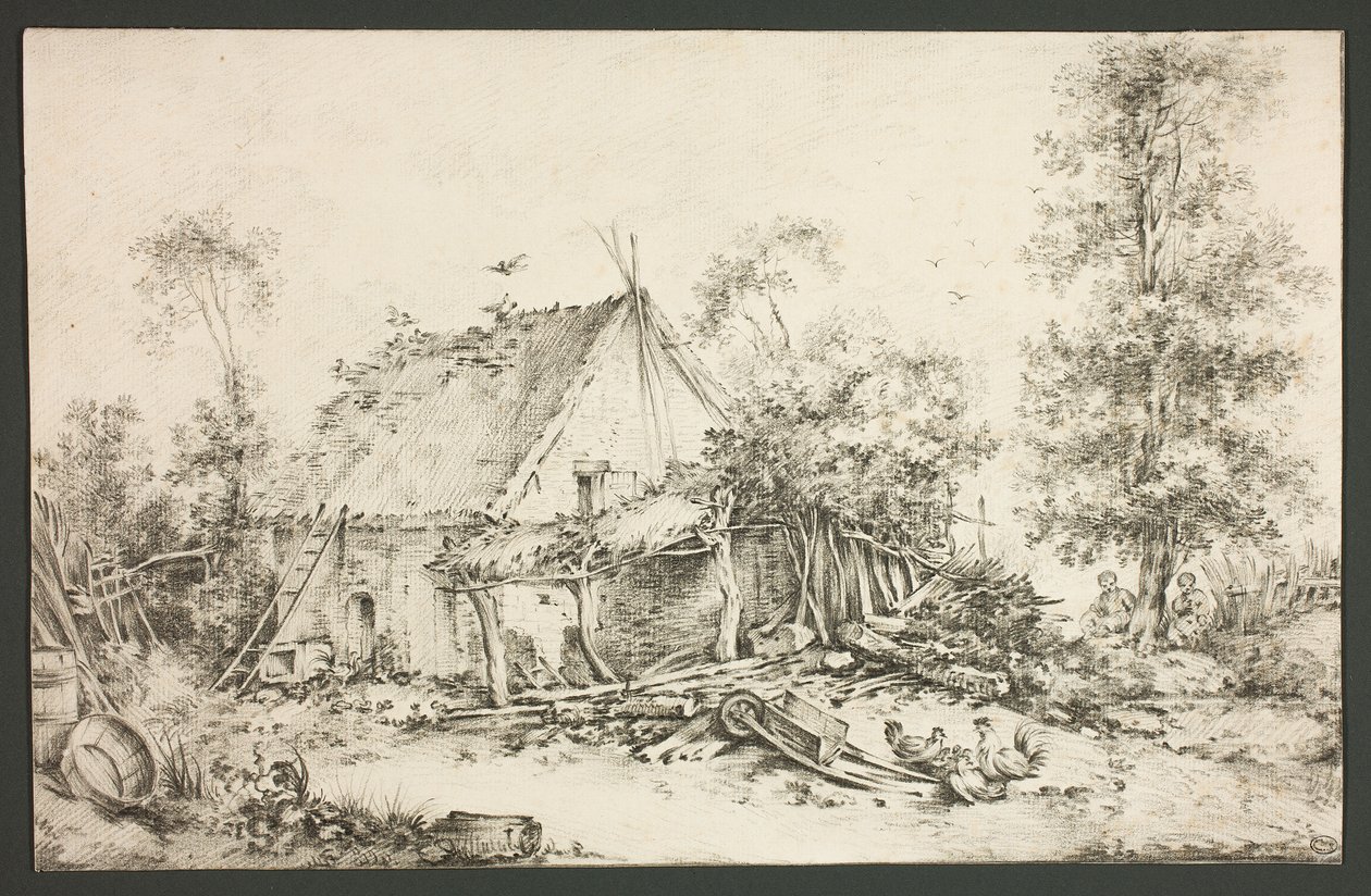 Farmářský dvůr od François Boucher