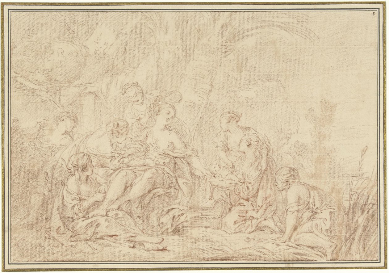 Nalezení Mojžíše od François Boucher