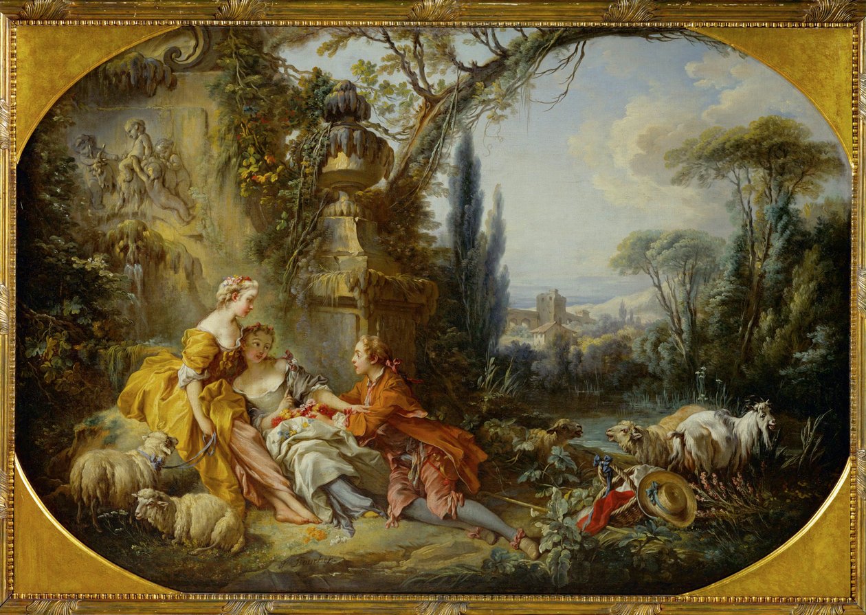 Les charmes de la vie champetre - požitky života na venkově ... od François Boucher