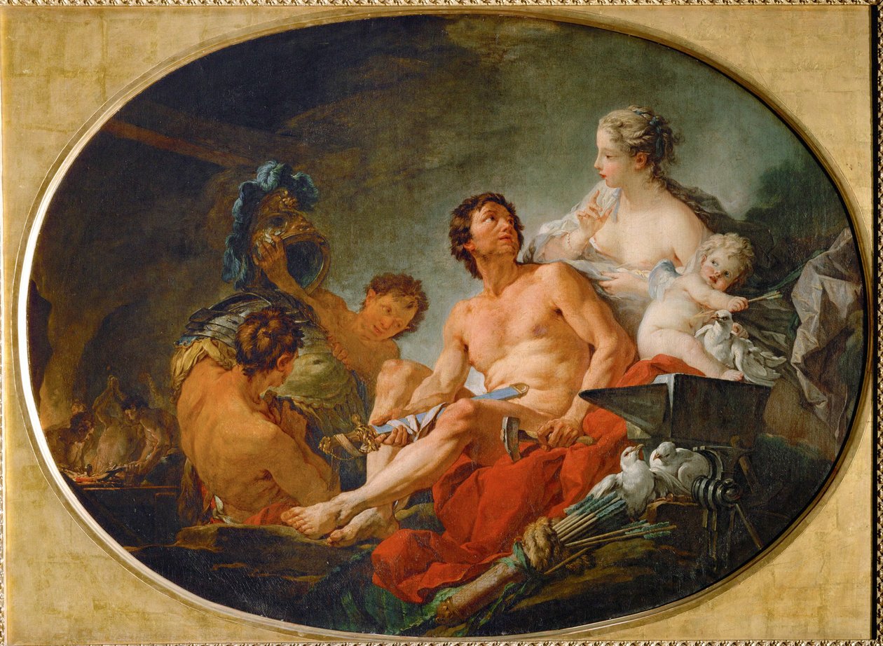 Les forges de Vulcain - Vulkánova kovárna ... od François Boucher
