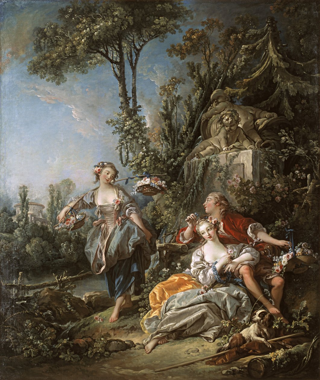 Milenci v parku od François Boucher