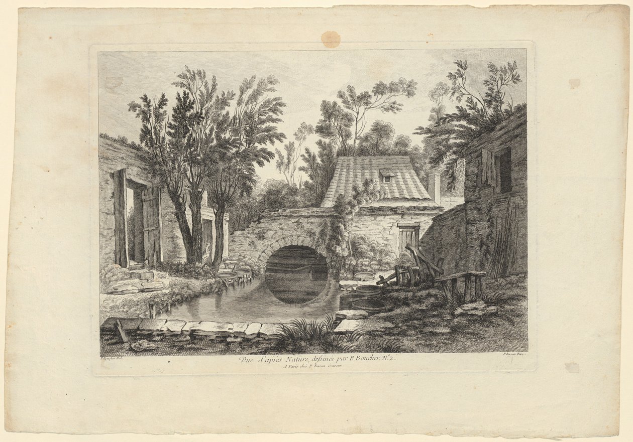 Studie přírody podle Françoise Bouchera (č. 2) od François Boucher