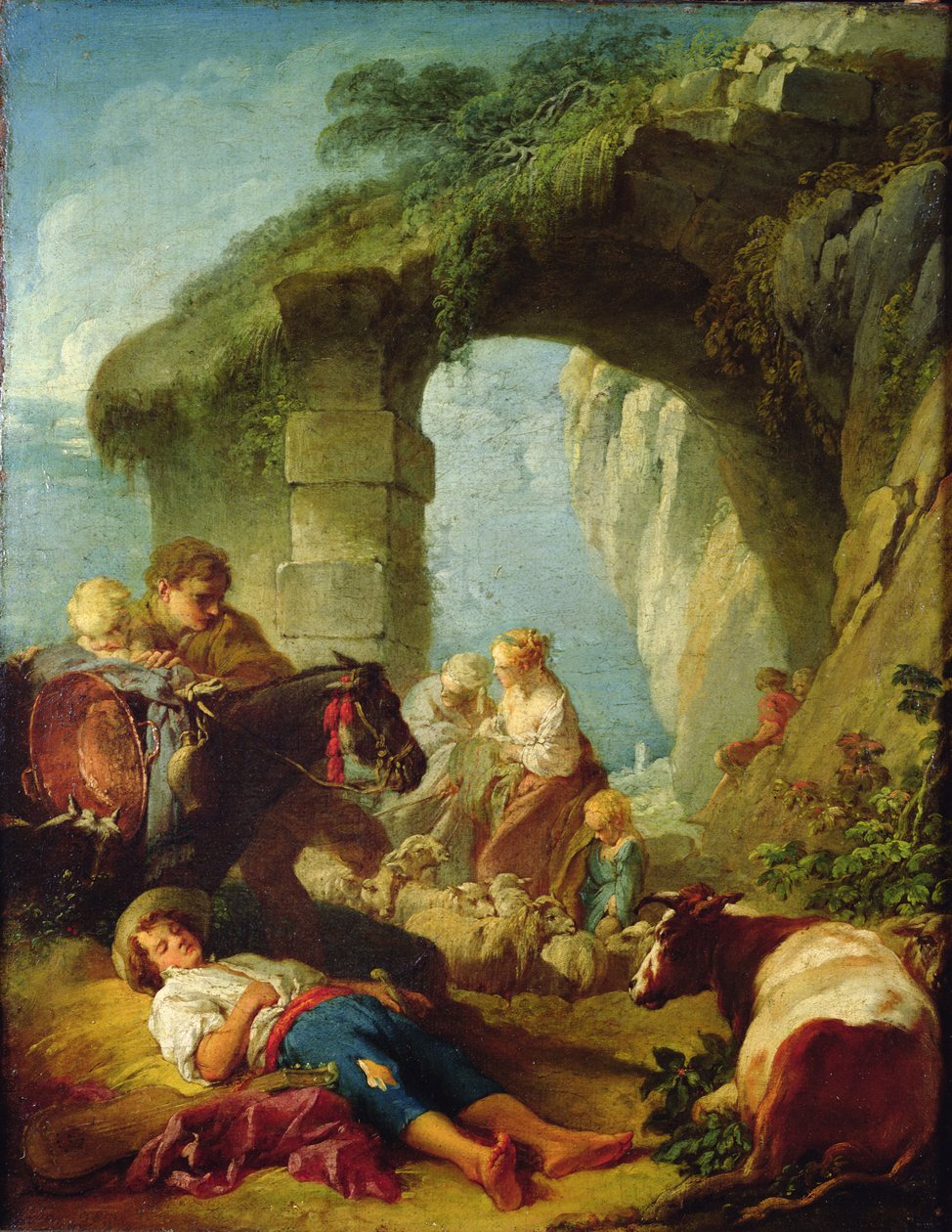 Pastorační scéna od François Boucher