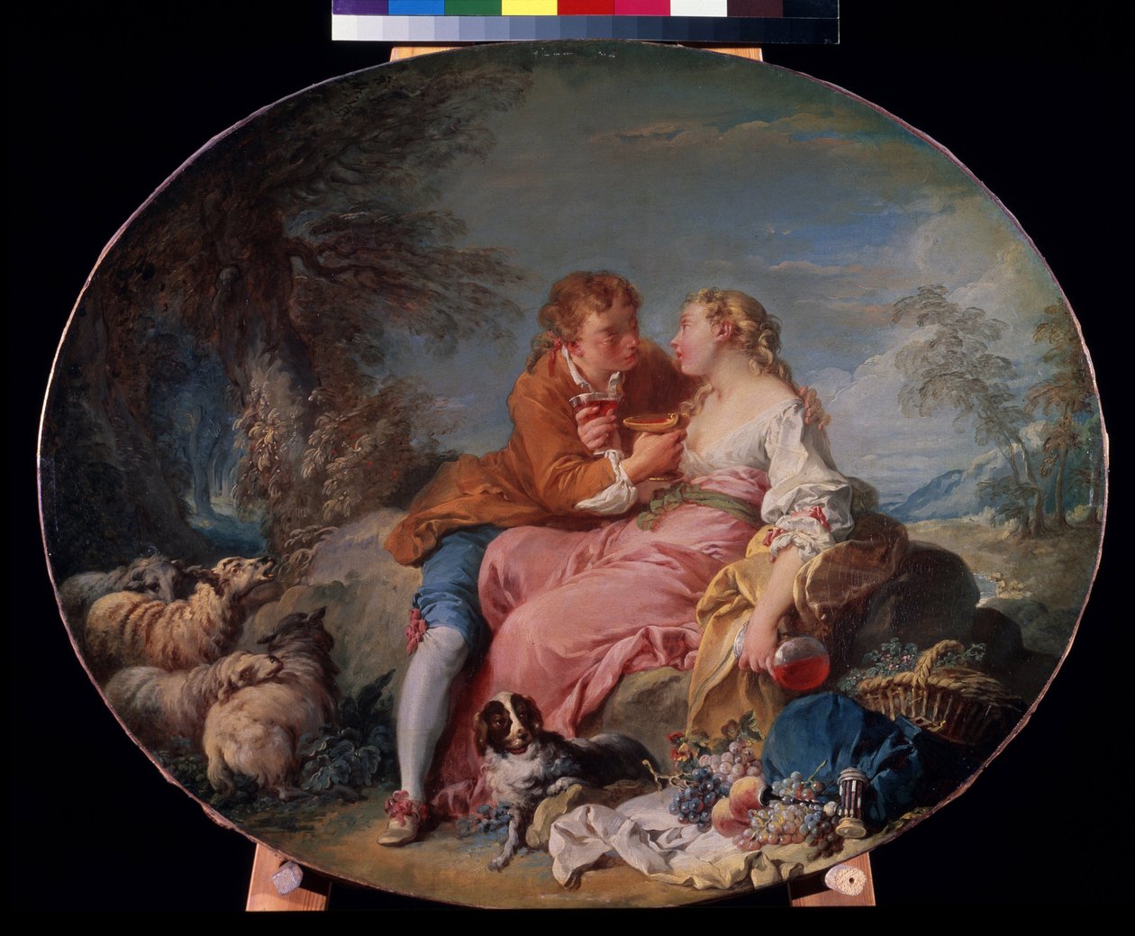"Pastorální"" obraz Francoise Bouchera (1703-1770) 1740 Puškinovo muzeum, Moskva od François Boucher