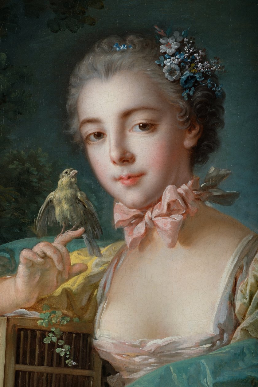 Vermutliches Porträt von Marie-Emilie Baudouin, Tochter des Malers od François Boucher
