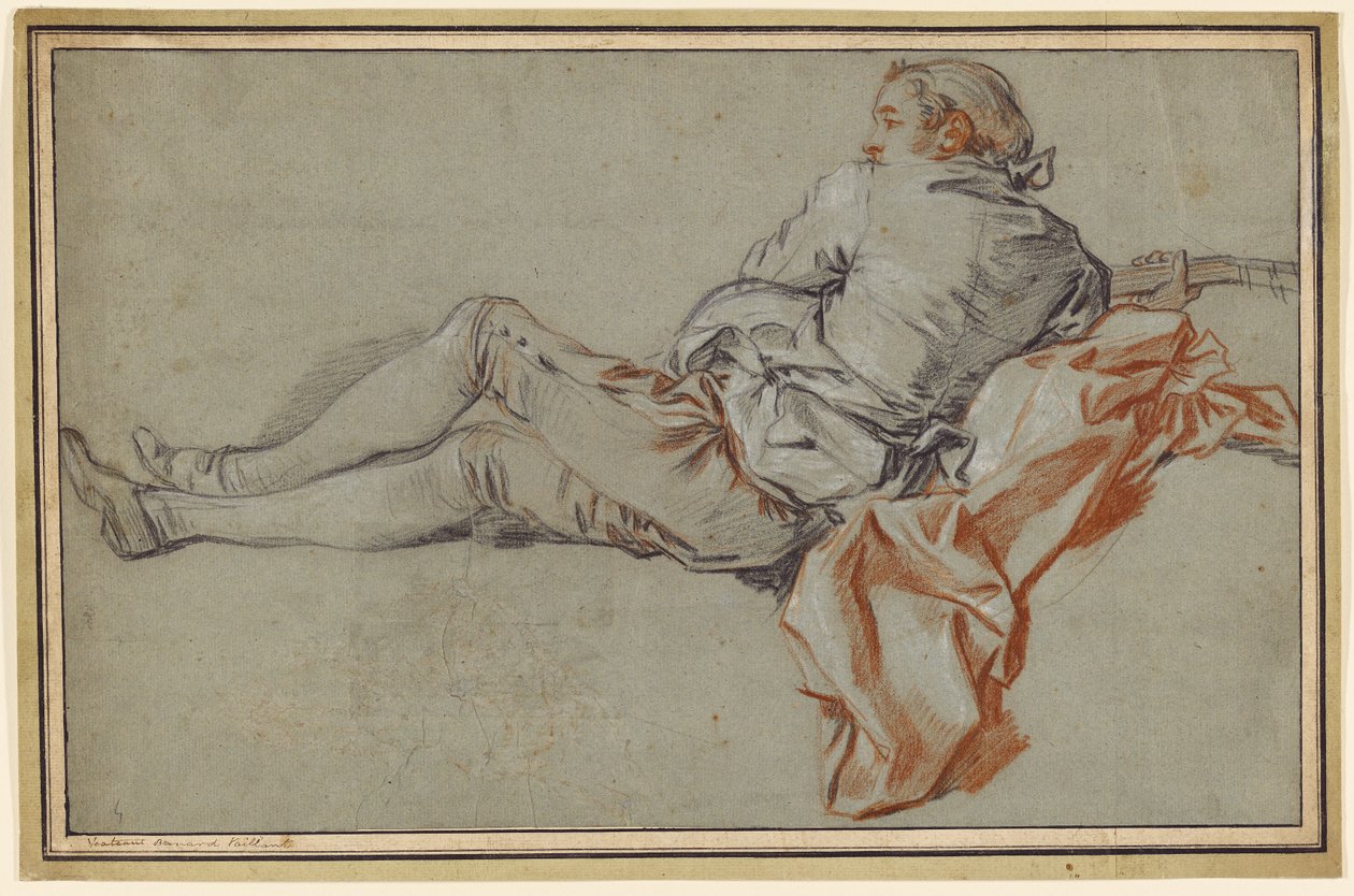 Ležící mužská postava od François Boucher