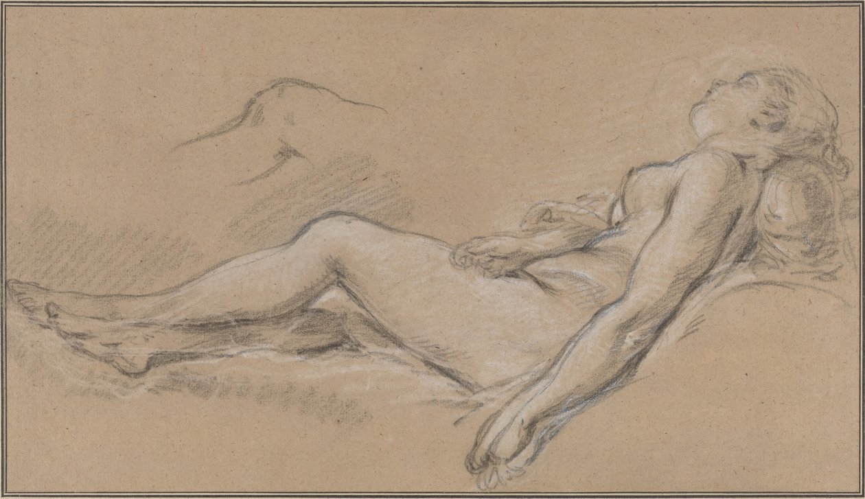 Ležící nymfa od François Boucher