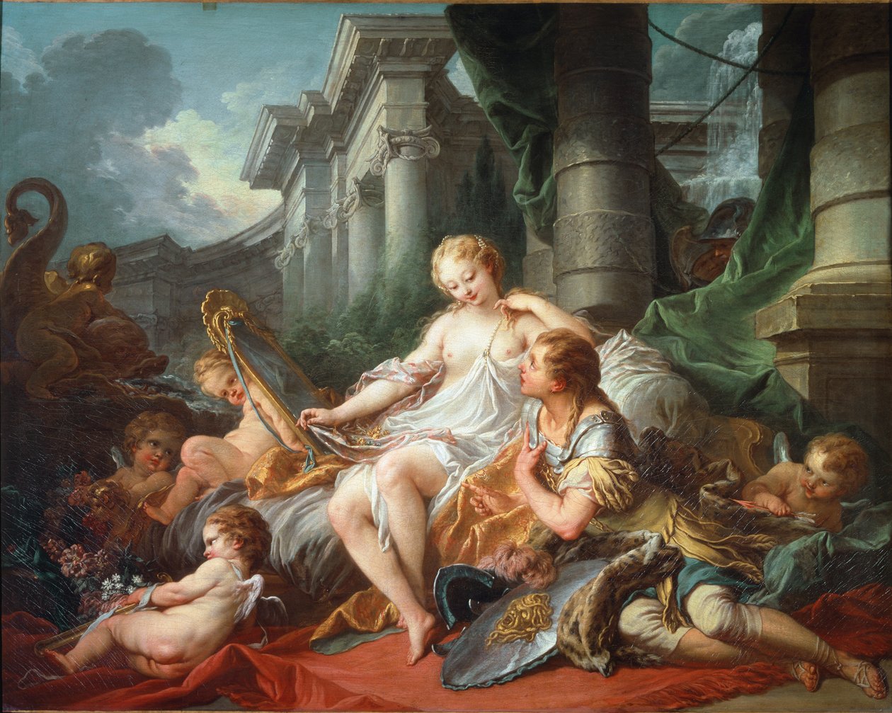 Rinaldo a Armida - olej na plátně od François Boucher