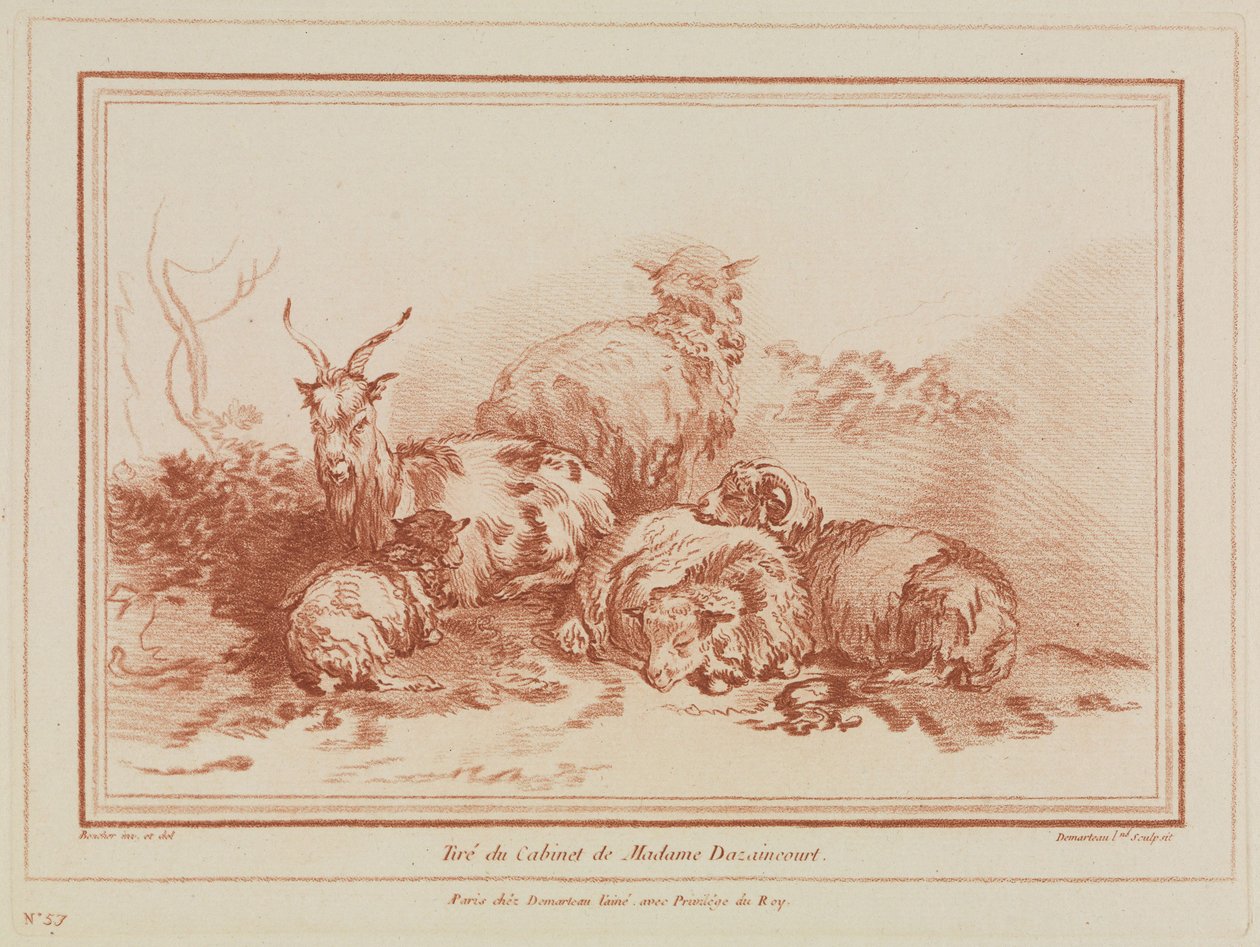 stádo ovcí od François Boucher
