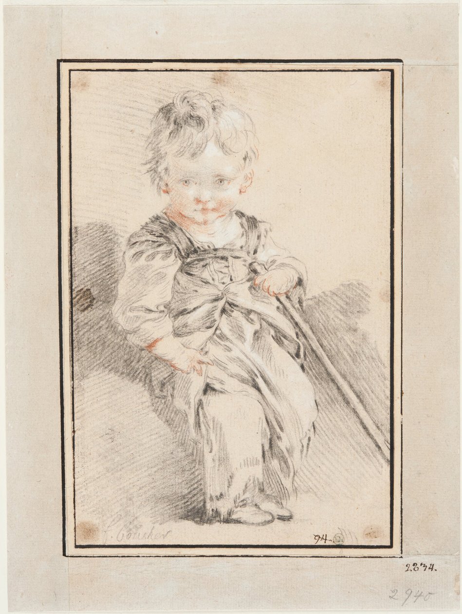 Sedící chlapec od François Boucher