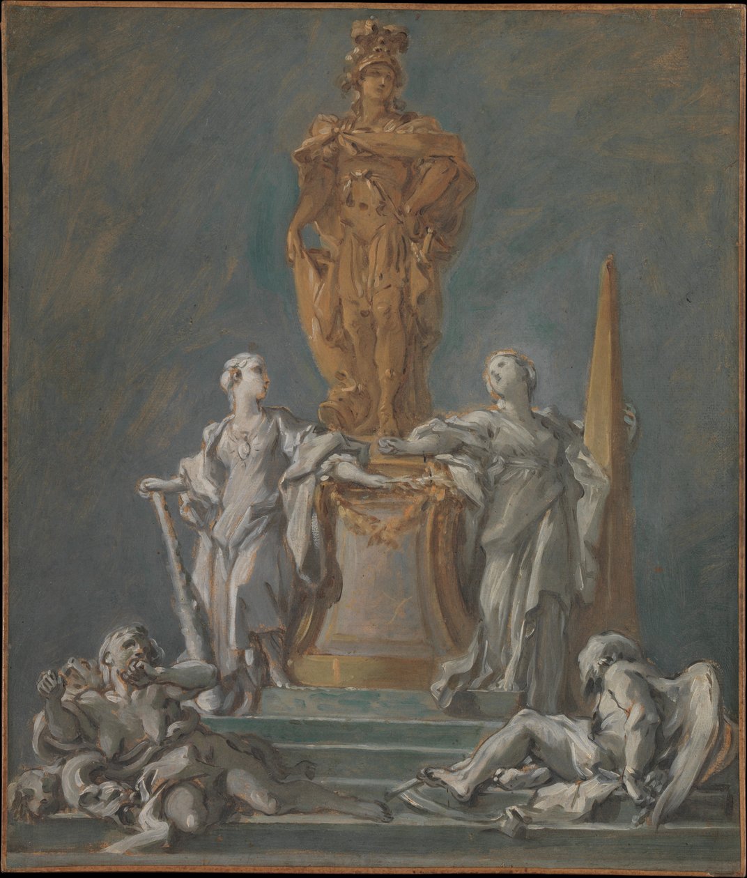 Studie k pomníku knížecí osobnosti od François Boucher