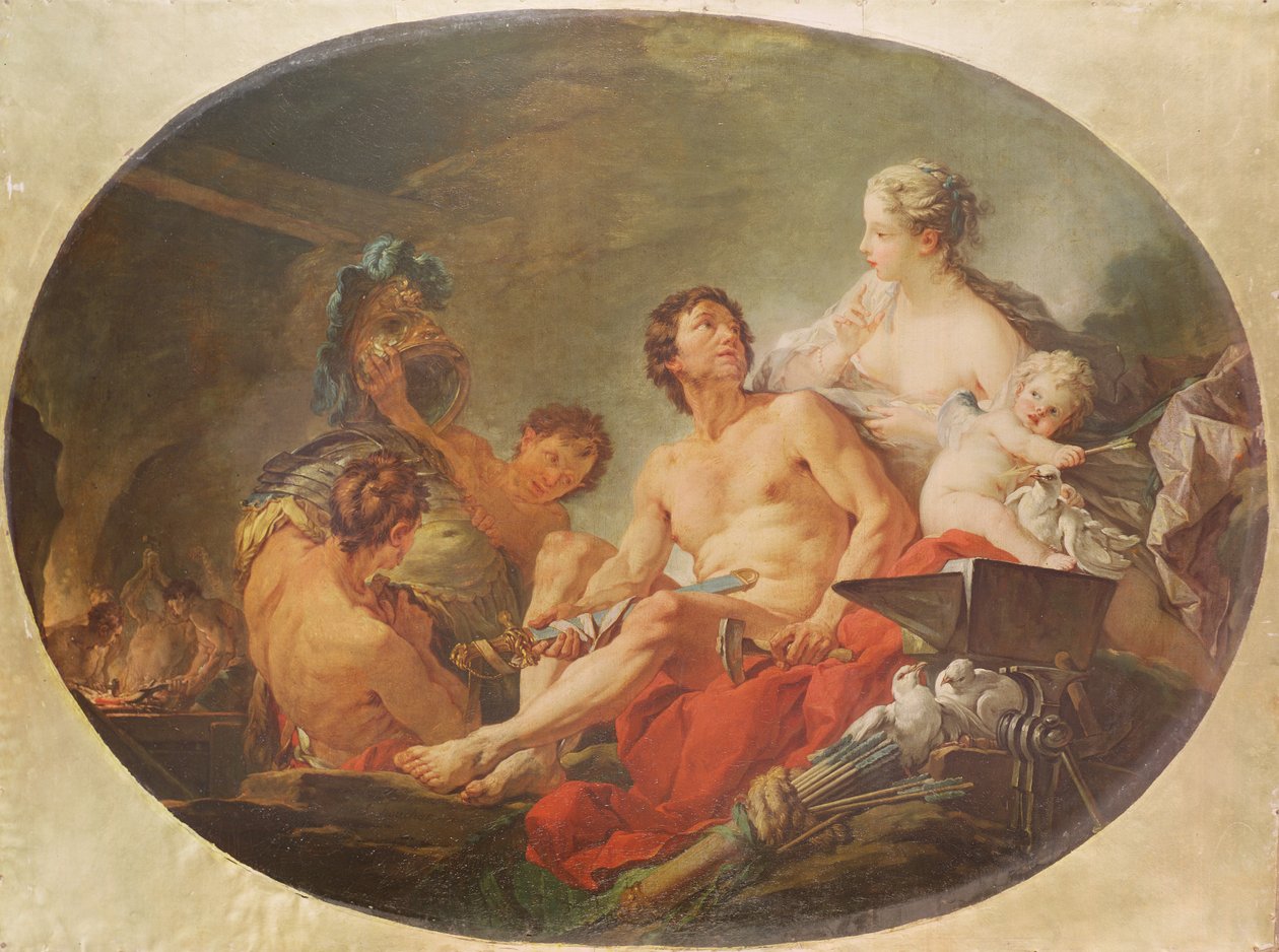 Slévárna boha Vulkána od François Boucher