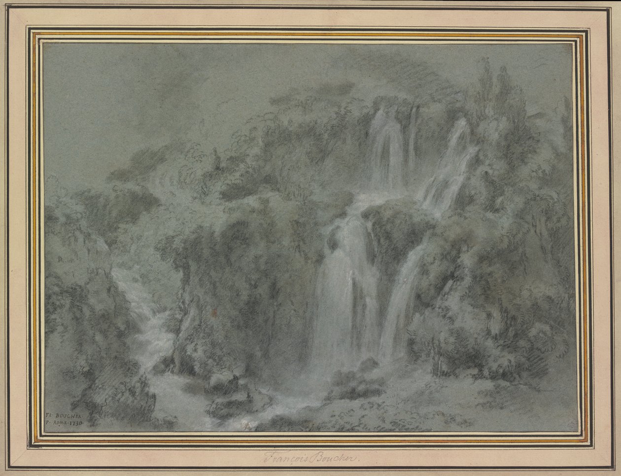 Vodopády v Tivoli od François Boucher