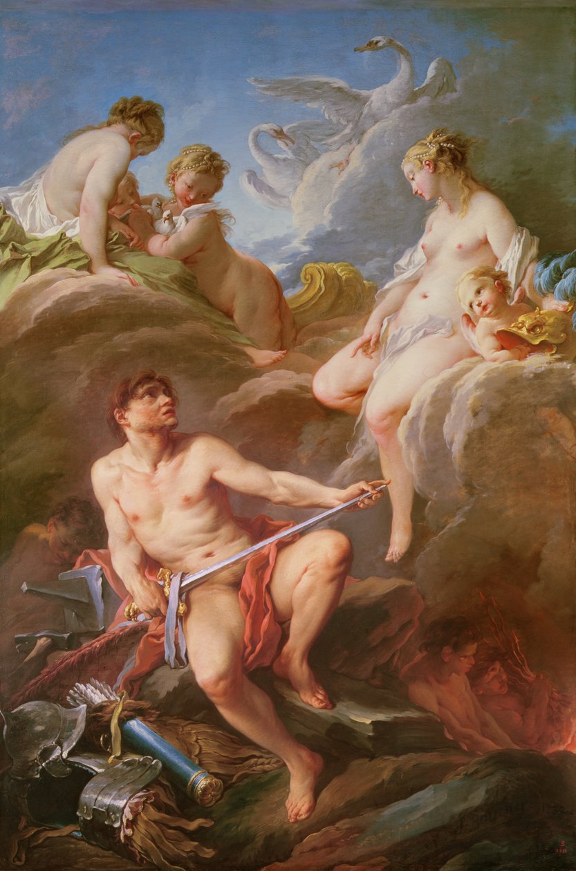 Venuše žádá Vulkán o Aeneovu zbroj od François Boucher