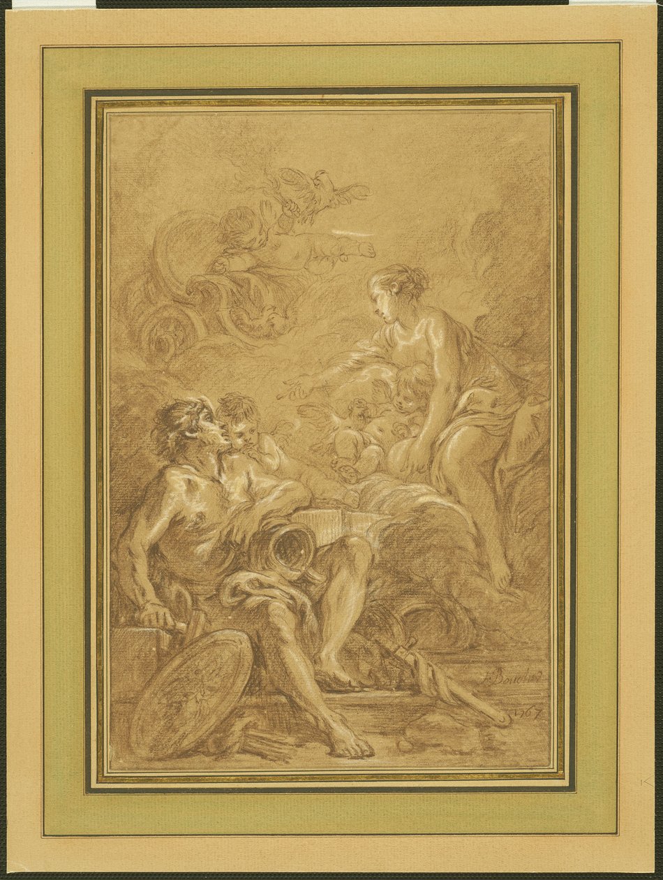Venuše přikazuje Vulkánovi, aby vyrobil zbraně pro Aenea od François Boucher