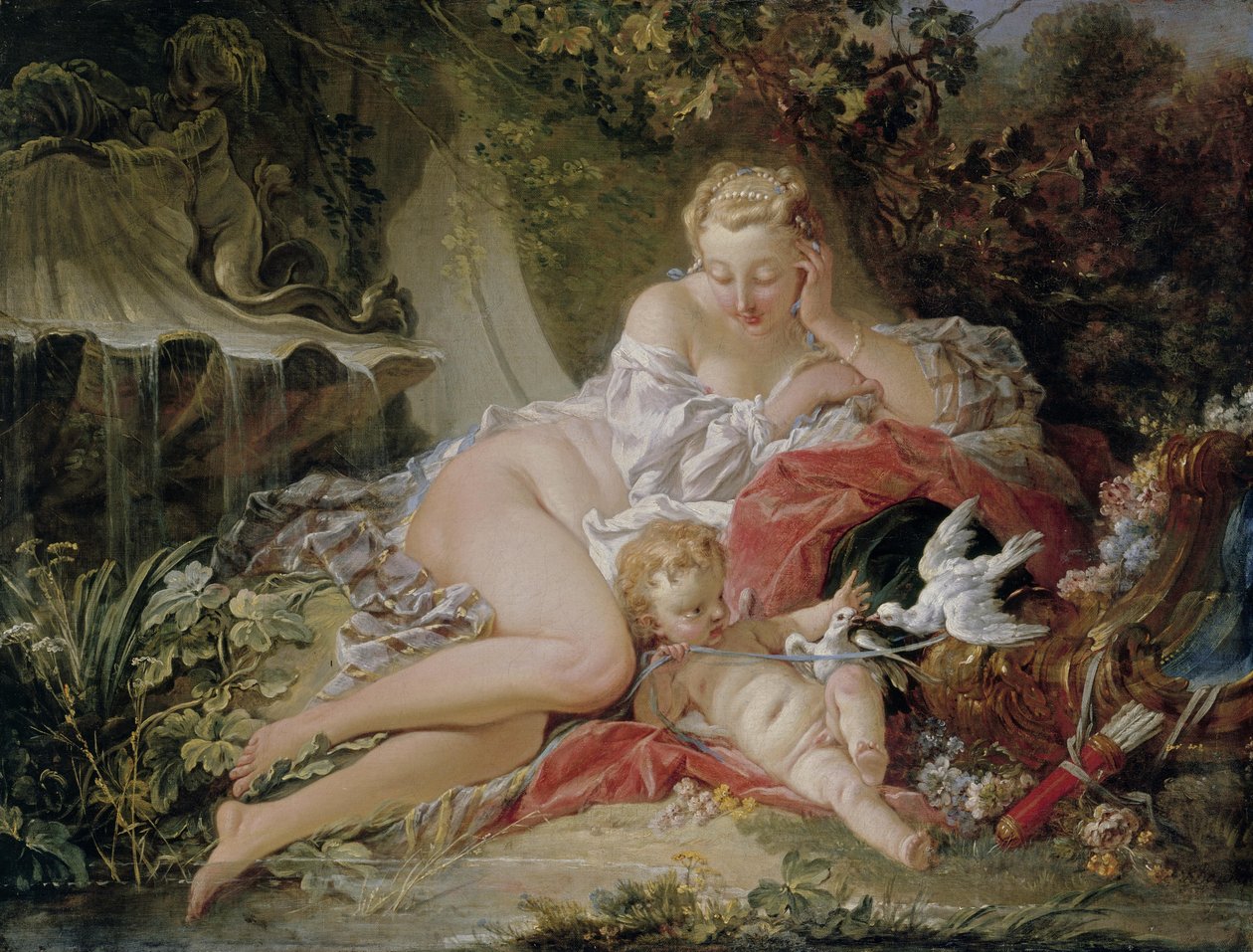 Venuše a Amor od François Boucher