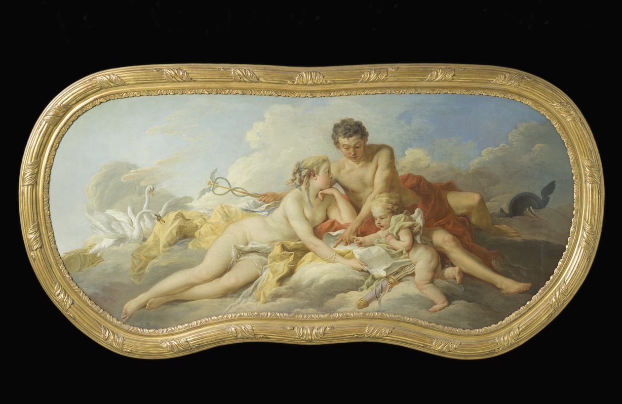 Venuše a Merkur poučují Amora od François Boucher
