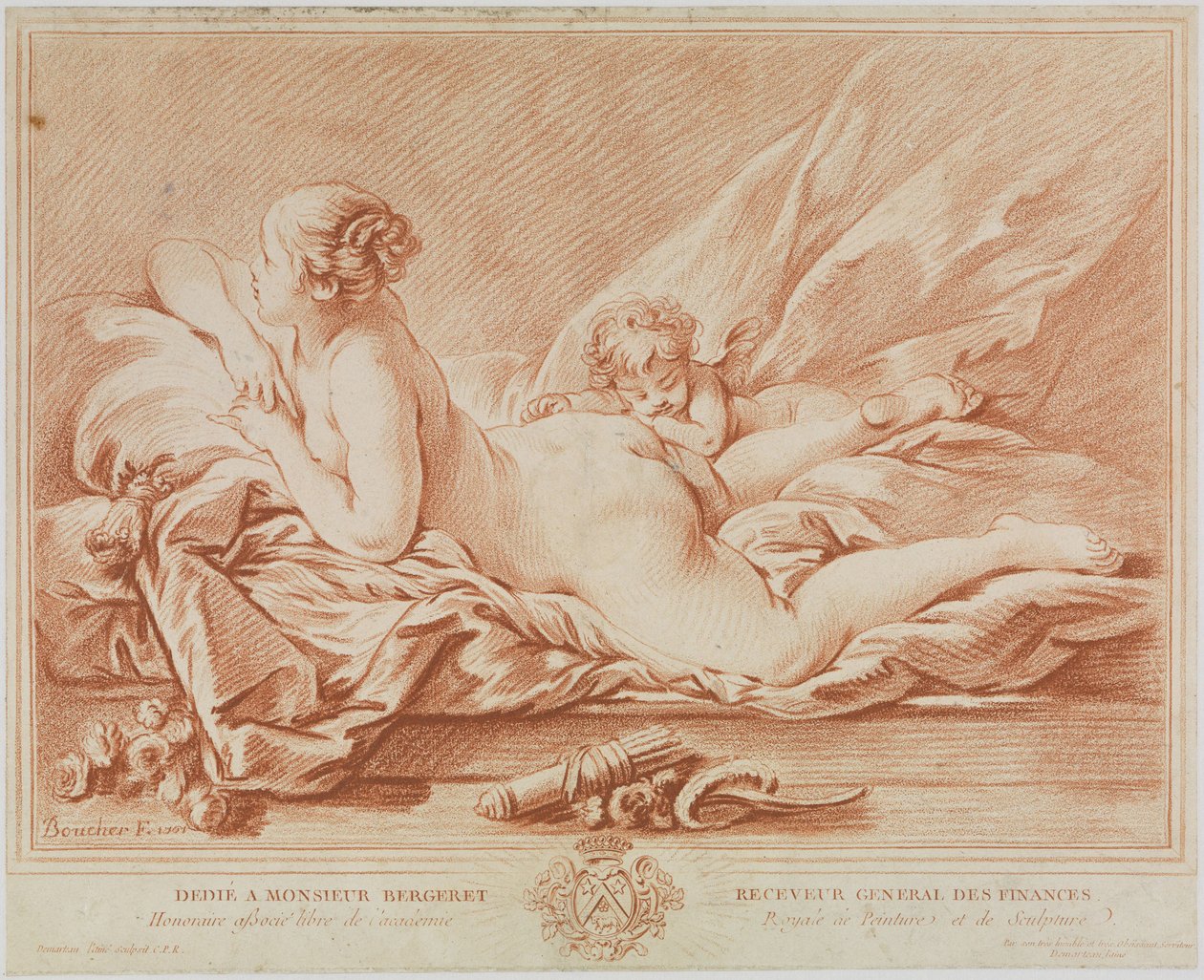 Venuše a Amor od François Boucher