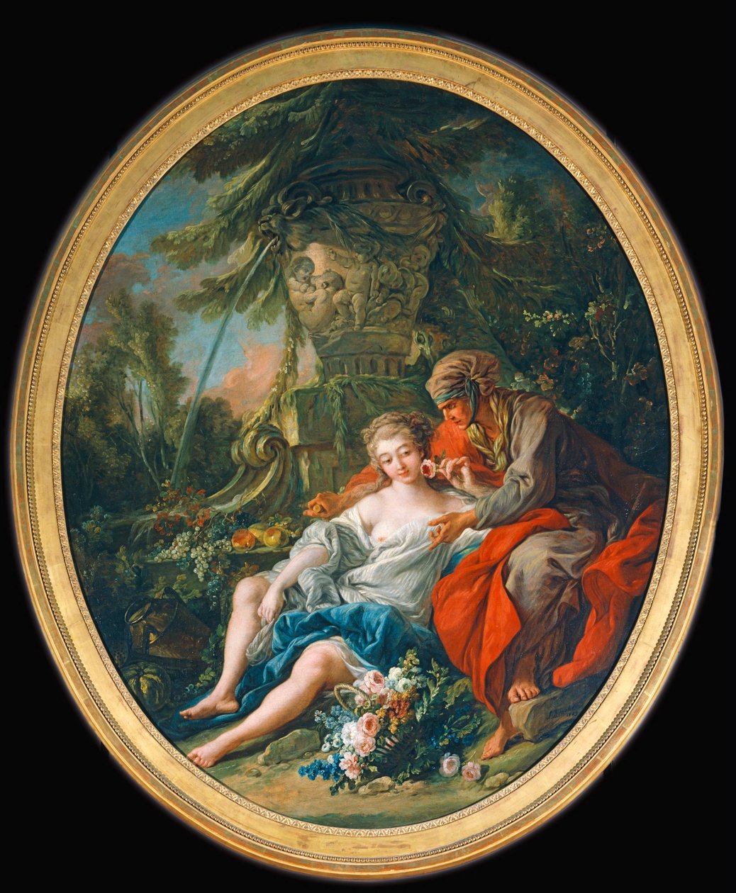 Vertumne et Pomone - Vertumnus a Pomona ... od François Boucher