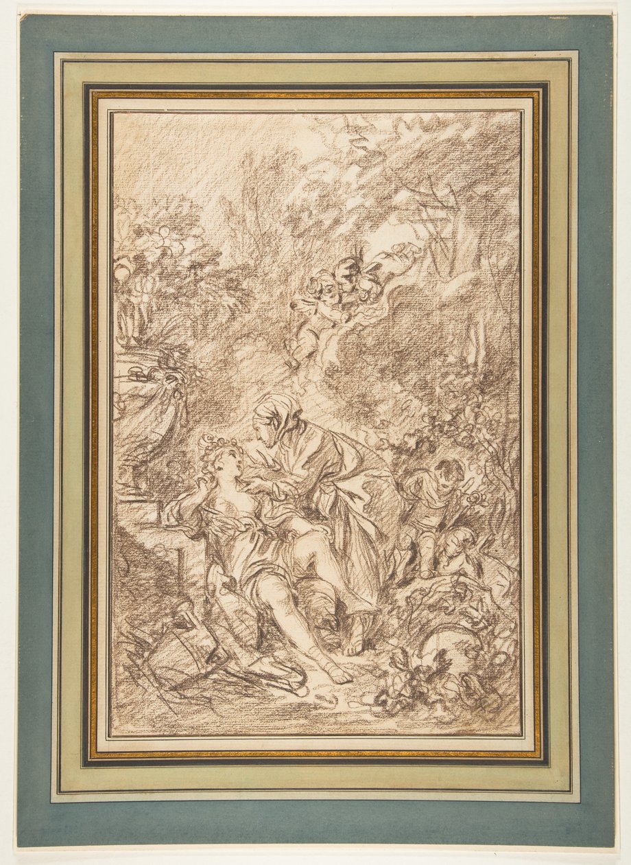 Vertumnus a Pomona od François Boucher