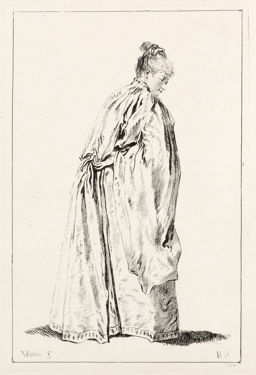 Žena stojící od François Boucher