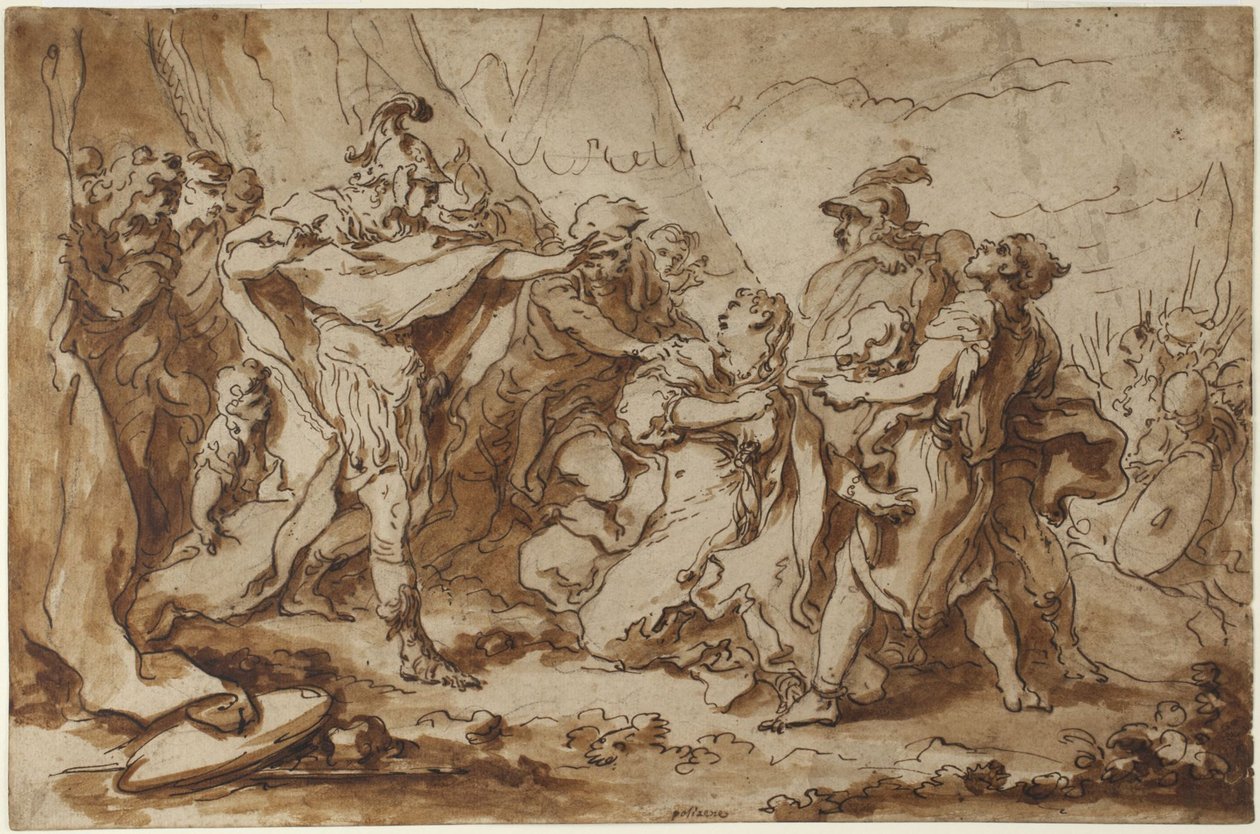 Ženy a vojáci od François Boucher