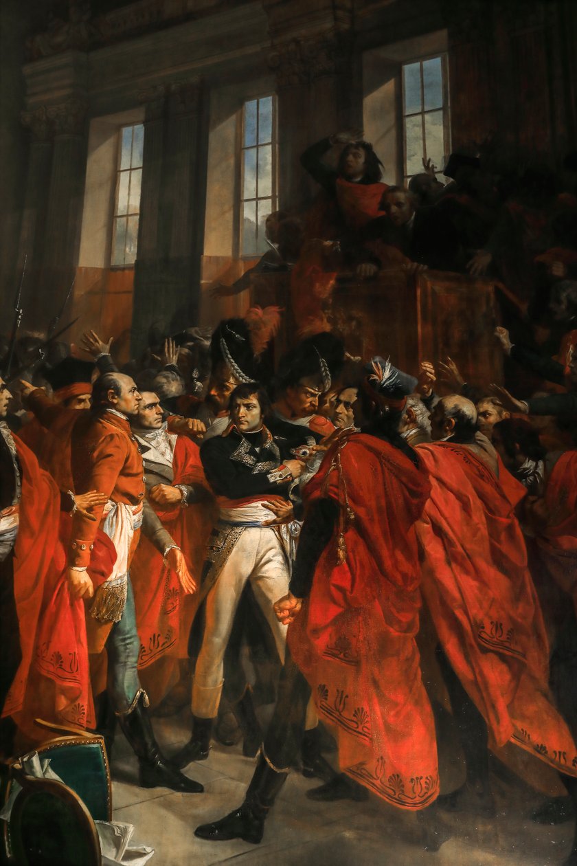 Generál Bonaparte na pětisetové radě v Saint-Cloud od Francois Bouchot