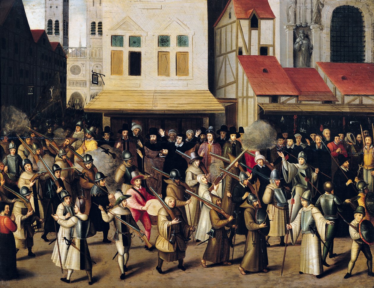 Procesí Svaté ligy v roce 1590 od Francois Bunel