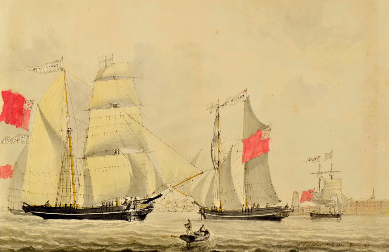 Chesterfield, město Dundee, město Rotterdam a Venuše poblíž Rotterdamu od Francois Carlebur