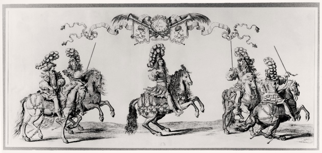 Kolotoč pro Ludvíka XIV. (1639-1715) kolem roku 1662 od Francois Chauveau