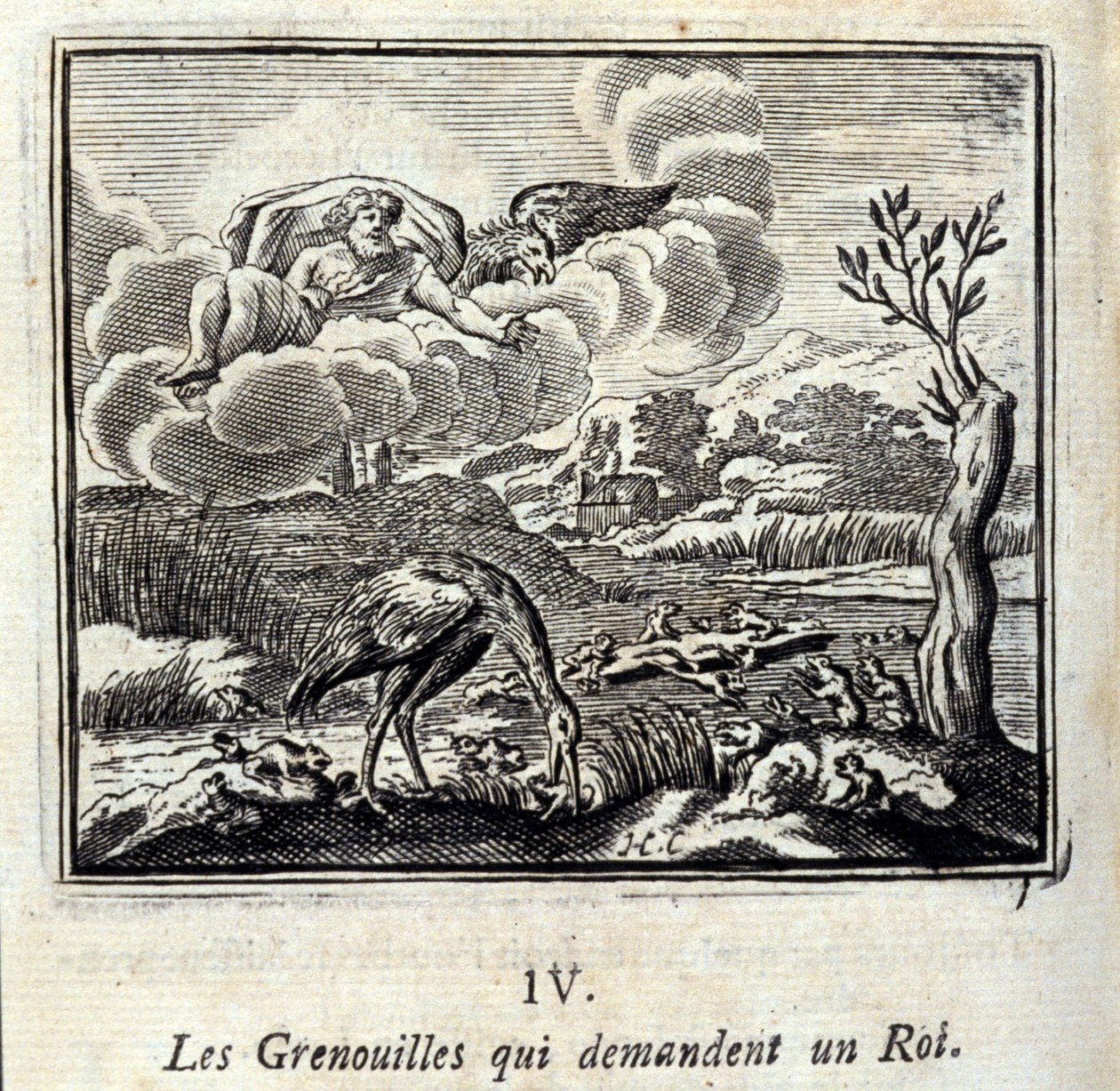Bajky od Jeana de La Fontaine (1621-95). Ilustrace François Chauveau (1613-1676). Vydání z roku 1728. od Francois Chauveau
