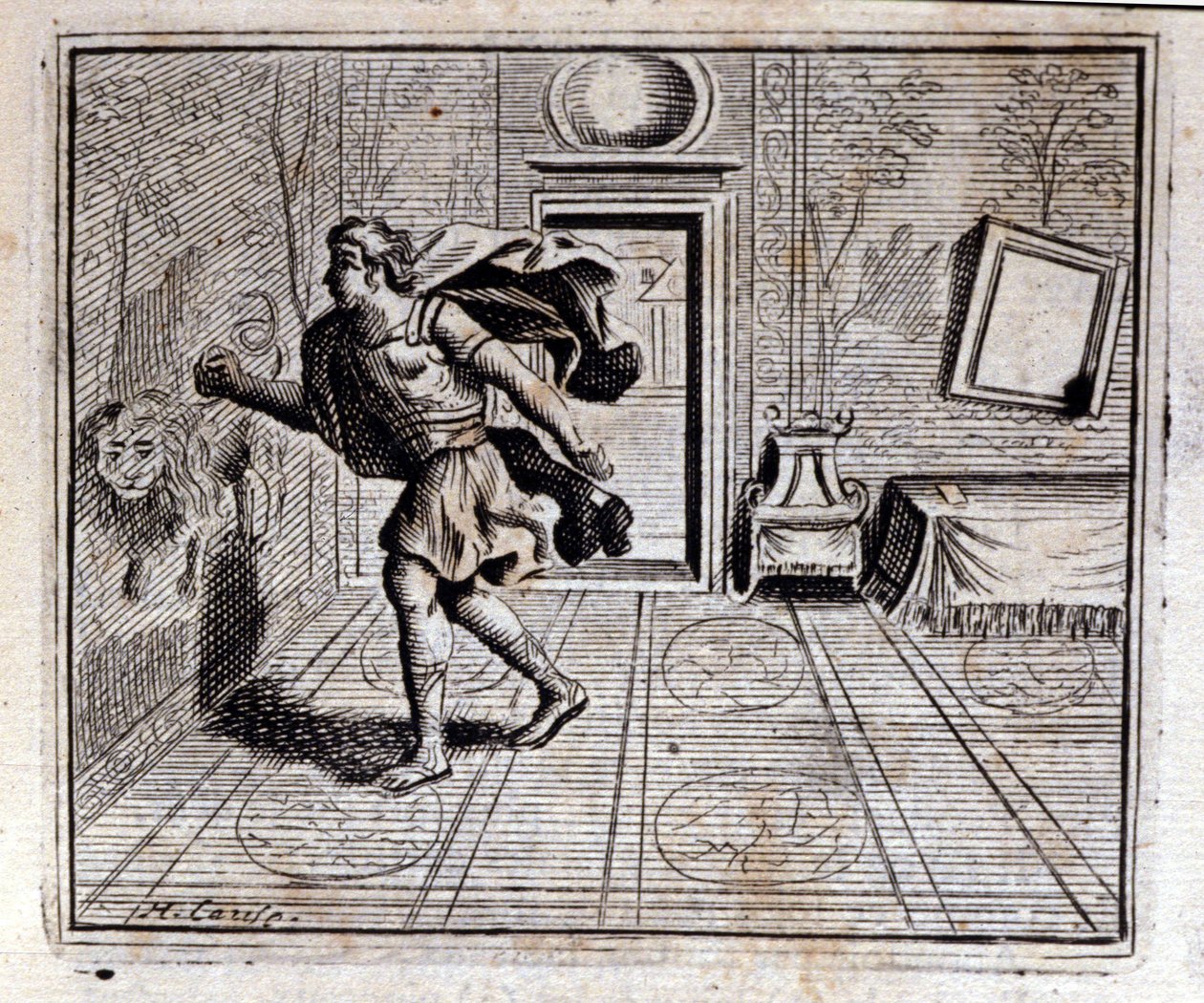 Horoskop. Bajky Jean de La Fontaine (1621-95). Ilustrace François Chauveau (1613-1676). Vydání z roku 1728. od Francois Chauveau